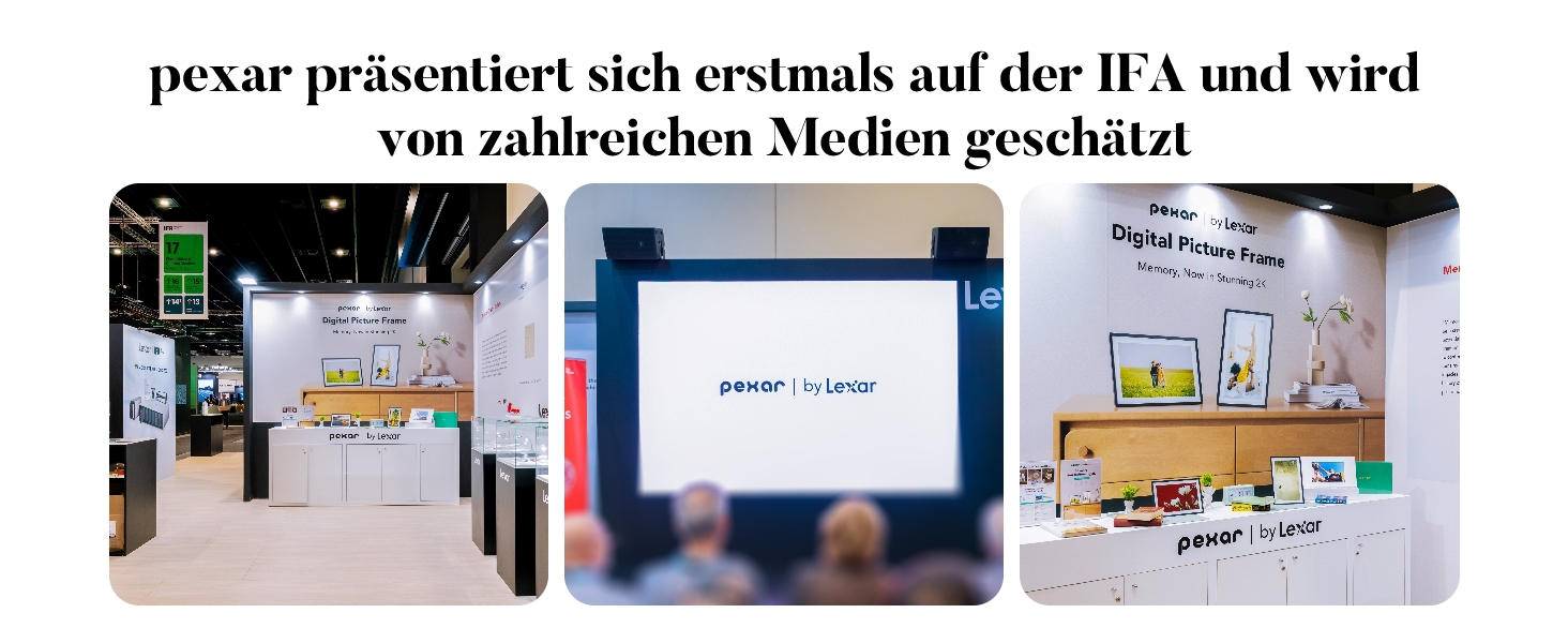 Цифрова фоторамка Lexar 10.1 дюйма IPS Touch Screen, Wi-Fi, 32 ГБ, підтримка Frameo, антибліковий екран, чорна