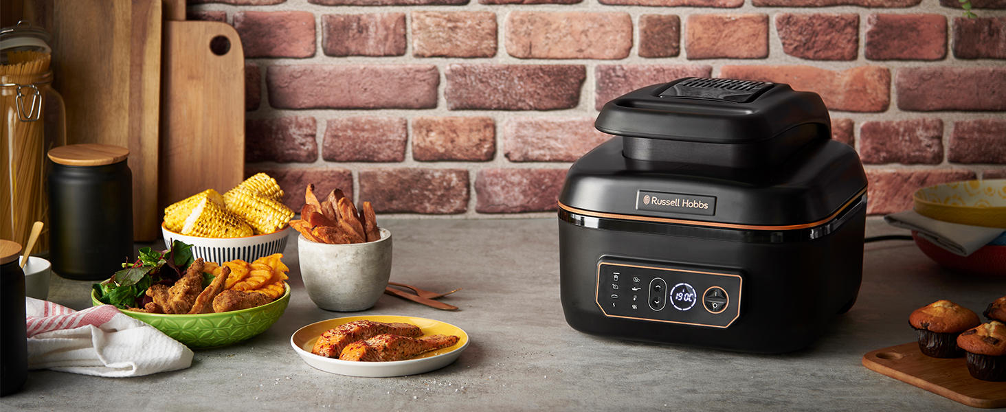 Фритюрниця Russell Hobbs SatisFry XL 5.5л з Rapid Air: гриль, мультиварка, повільне приготування, випікання