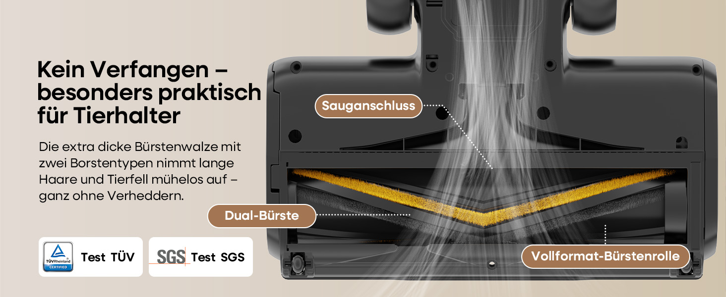 Акумуляторний пилосос ElecKeys K10 50000Pa/580W 70хв, бездротовий з LED дисплеєм, 1.8л, анти-заплутування, для шерсті тварин, килимів, підлоги, авто, синій