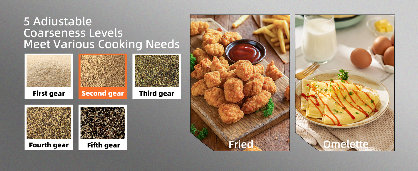 Електричний набір для солі та перцю з зарядною станцією, об'єм 110 мл, перезаряджувана млинка для солі з 5 рівнями, керамічна млинка з щіткою, 2 шт., чорний