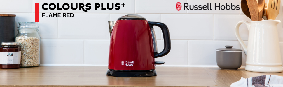 Тостер Russell Hobbs Colours+ нержавіюча сталь, 2 широкі слоти, розморожування, 6 режимів, 1000 Вт