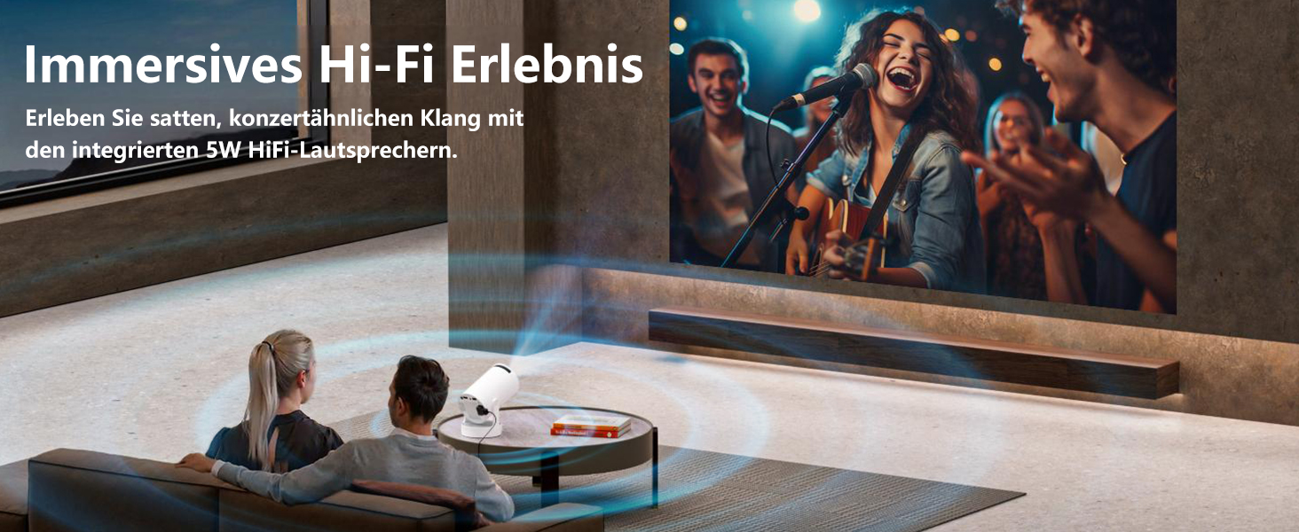 Інтелектуальний міні-проектор HY300 PRO HIFI: Android 11, 1080P FHD, 4K, 300 ANSI люмен, Wi-Fi 6, Bluetooth 5.0, для дому та кінотеатру