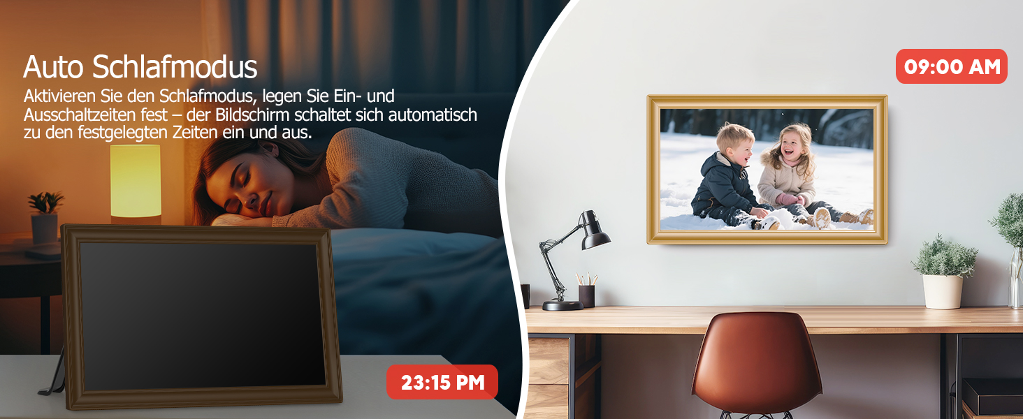 Цифровий фоторамка Frameo 10.1 дюйми, IPS, HD 1280x800, 32GB, Wi-Fi, автоповорот, Frameo App