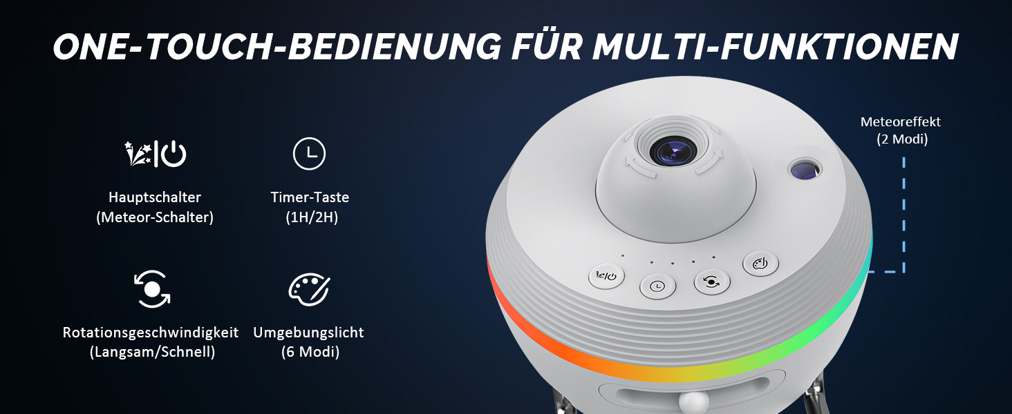 Проєктор зоряного неба Sternenhimmel: Галактика, планетарій, нічник для дітей та дорослих. Святковий подарунок для спальні