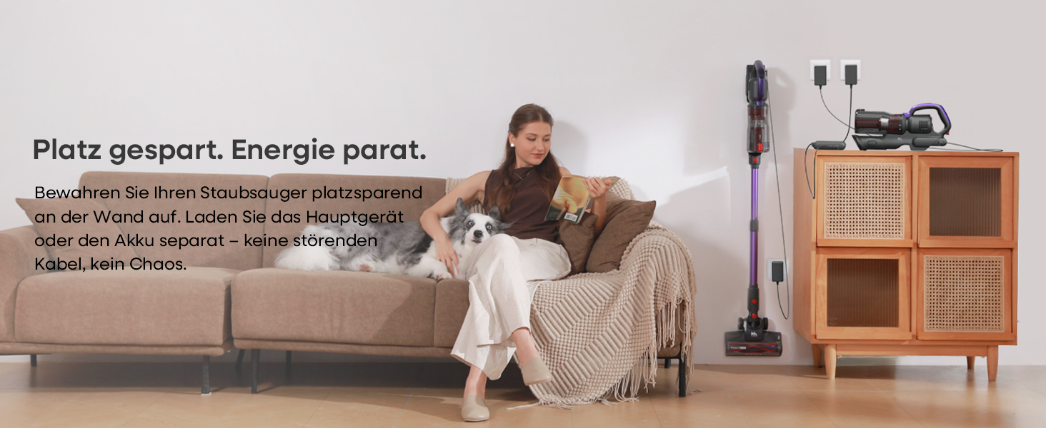 Акумуляторний бездротовий пилосос AlloyMove A03 Lila: 45000Pa, 450W, 60 хвилин, LED, для тварин, килимів, твердих поверхонь