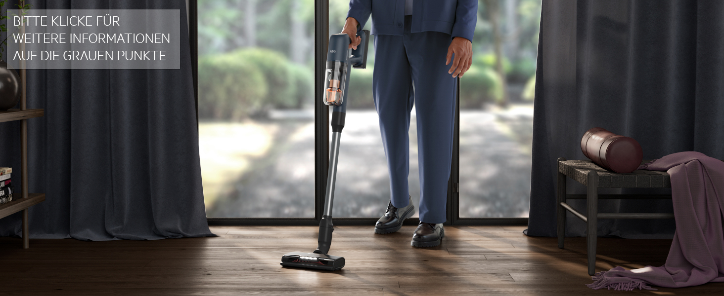 Акумуляторний пилосос AEG ÖKO AP71UB14AM: потужний, легкий, 2в1, сірий