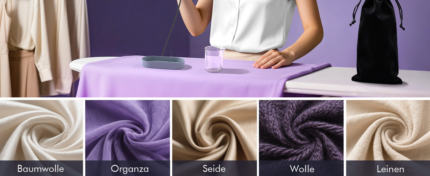 Портативний паровий випрямляч для одягу Stunden - 2 в 1 (праска + випрямляч), 1000 Вт, 110-240V, для подорожей та дому