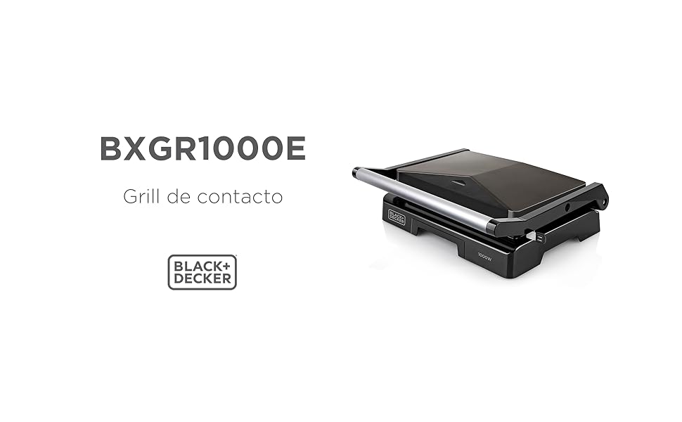 Електричний гриль Black+Decker BXGR2200E 2-в-1: плита та гриль, 2200W, LCD-дисплей, керування температурою та часом