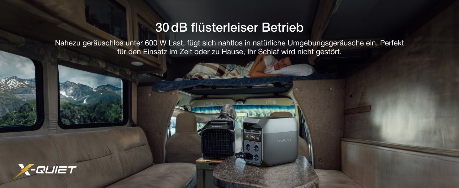 EcoFlow Delta 3: Портативна електростанція 1024Wh, сонячний генератор, розширюється до 5kWh, для дому, кемпінгу та подорожей (Generalüberholt)