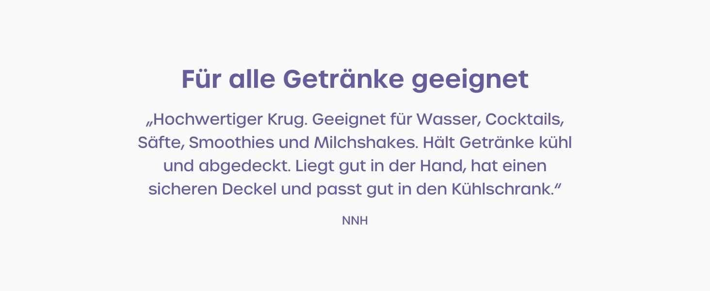 Скляний глечик для холодильника 1л з кришкою (2 шт.) – набір скляних глечиків з рифленим дизайном та ручкою для холодильника та щоденного використання з вентильованим носиком, 2 шт.