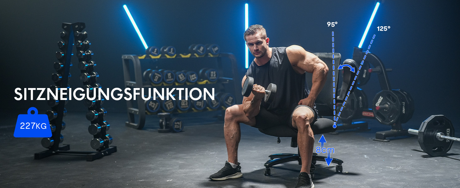 Крісло офісне FLEXISPOT чорне, 227 кг, регульовані підлокітники, для дому/офісу, з товстим сидінням, поворотне, OS2