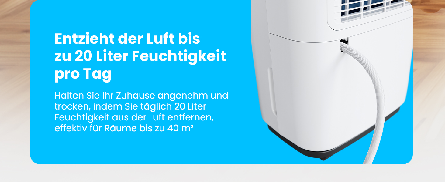 Електричний осушувач повітря Auronic AU3272 20L - 12л, для дому, осушувач повітря, осушувач вологи