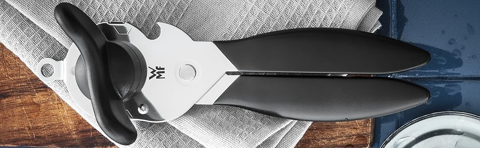 Набір кухонних ножів WMF 7 предметів з підставкою, відкривачка для консервів, Cromargan нержавіюча сталь, безпечний для миття в посудомийній машині