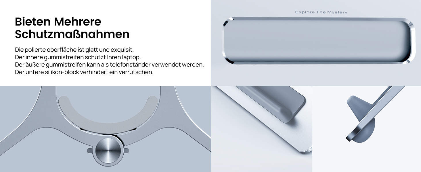 Підставка для ноутбука SODI вертикальна, автоматична, з алюмінію, для MacBook Pro/Air, ноутбуків, планшетів, телефонів (срібна)