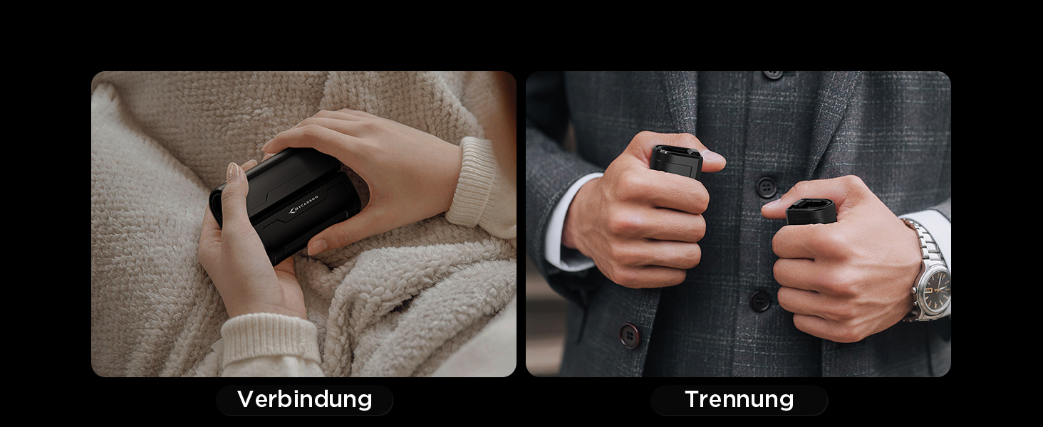 Електричний грілка для рук MyCARBON 10000 mAh USB-C, 9 годин роботи, 3 режими, багаторазовий, для жінок та чоловіків, подарунок для кемпінгу, туризму, гольфу