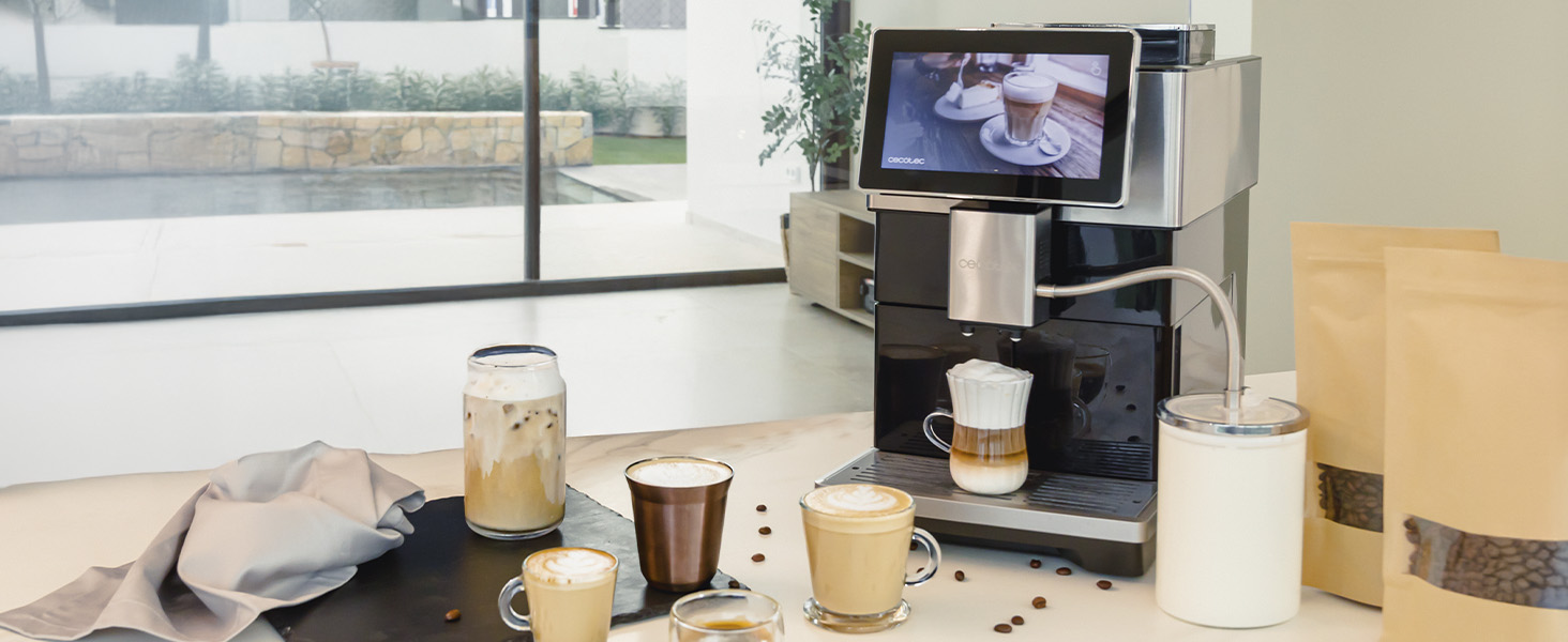 Кавомашина автоматична Cecotec Cremmaet Tempo 1450W з TFT-екраном та системою Thermoblock