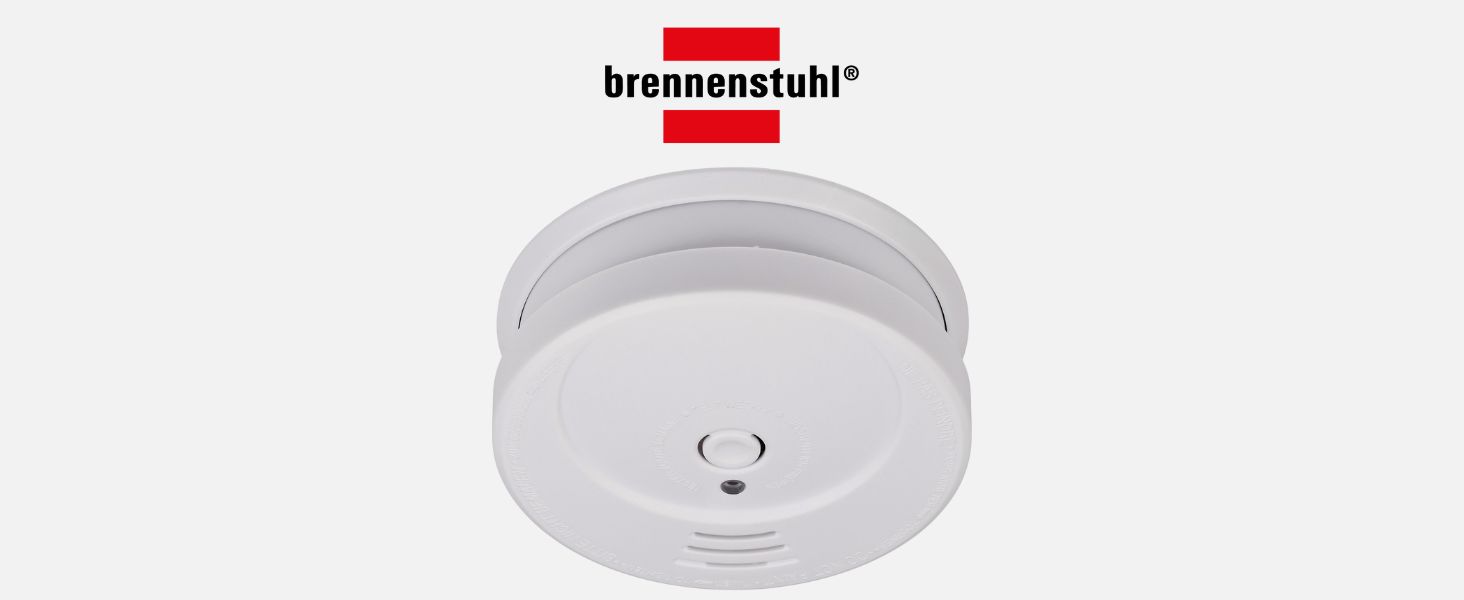 Набір димових датчиків Brennenstuhl 6x RM C 9010 з змінною батареєю (сертифіковано EN 14604, гучний сигнал) білий