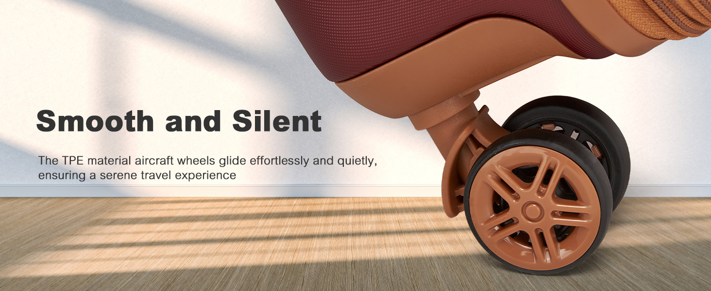 Чемодан-валіза KONO Mittelgroß (L) з ABS+PC, 4 колеса, TSA-замок (червоний/коричневий)