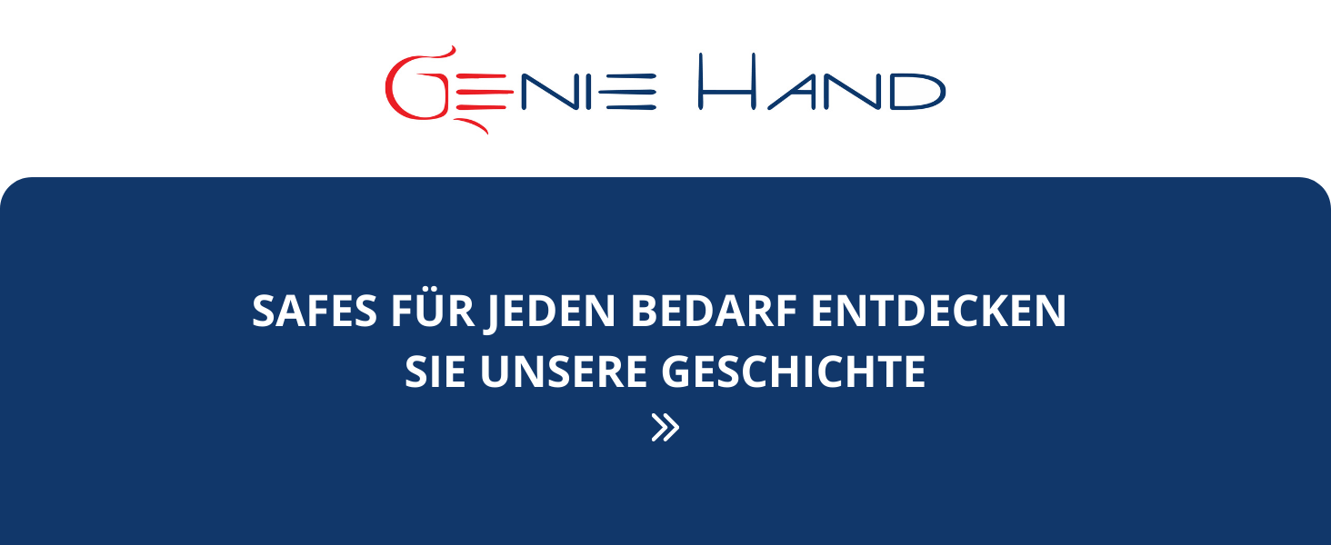 Сейф для дому Genie Hand з електронним замком та ключем, вставний слот, B-клас захисту, анти-bounce технологія