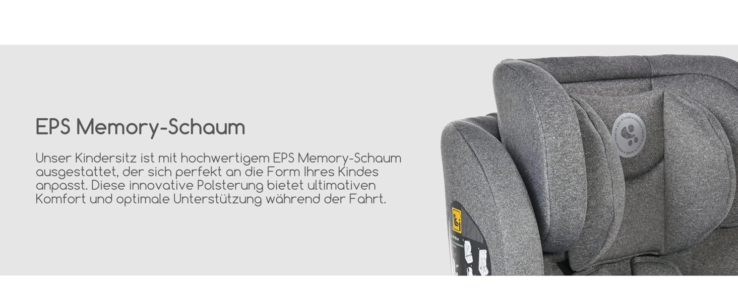 Автокрісло Lorelli Adventure i-Size 9-36кг, сіре - з регульованою підголівником та 5-точковим ременем безпеки