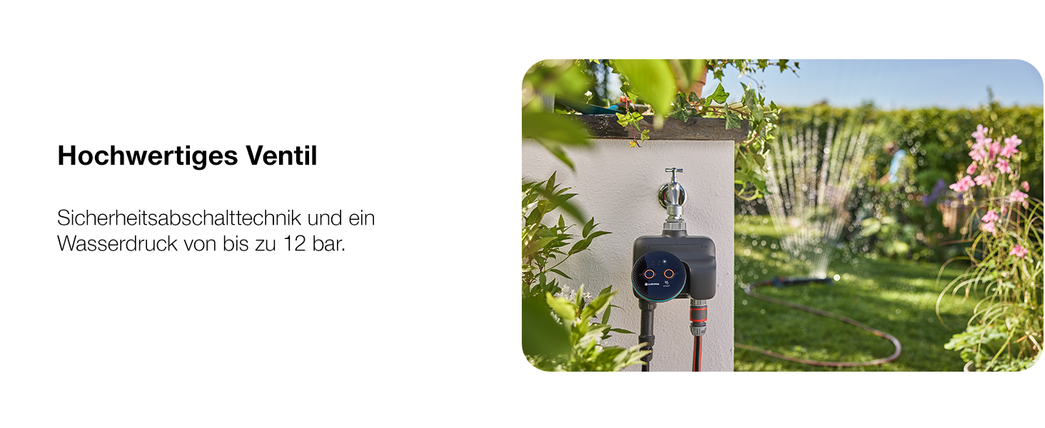 Gardena smart Water Control 19033-20: Система автоматичного поливу для саду з управлінням через смартфон, датчиком вологості та захистом від заморозків