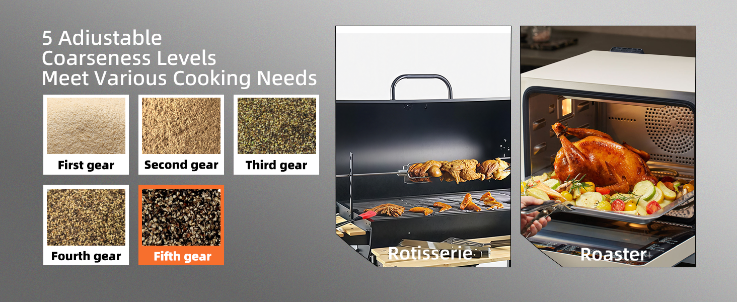 Електричний набір для солі та перцю з зарядною станцією, об'єм 110 мл, перезаряджувана млинка для солі з 5 рівнями, керамічна млинка з щіткою, 2 шт., чорний