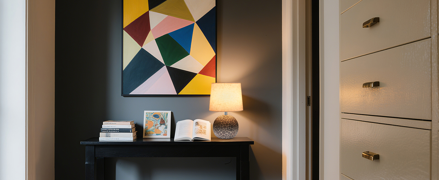 EGOBASIC LED-лампа настільна керамічна акумуляторна з пультом, бездротова, з таймером, регульована яскравість, 12 кольорів RGB, для вітальні, спальні, їдальні (вінтажний цоколь)