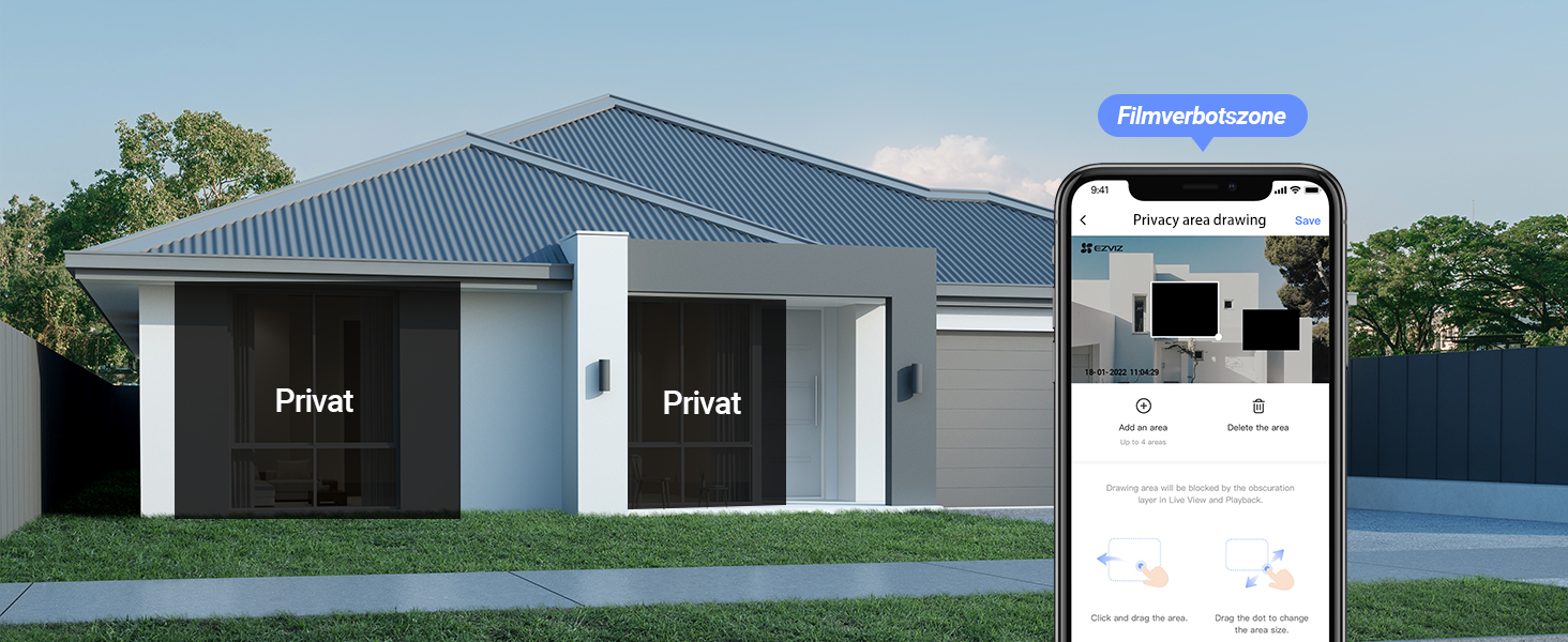 Відеодзвінок EZVIZ CP3 Pro з акумулятором та Chime CH1, бездротовий, з камерою, розпізнавання людей, 2K, кольорове нічне бачення, двосторонній аудіо, 8GB eMMC, комплект з дзвінка, сонячна панель