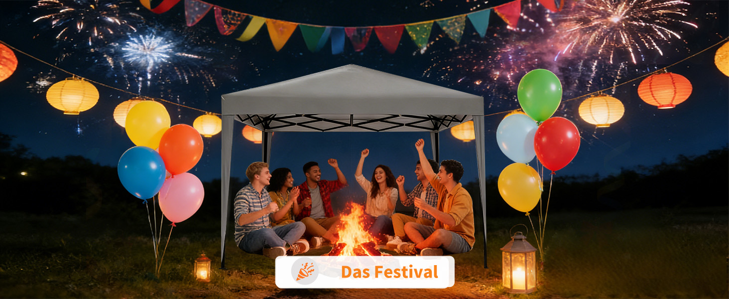 Павільйон 3x3 з 4 стінками, розкладний, стабільний, з сумкою для перенесення, зимостійкий, захист від сонця UV 50+, регульована висота, для вечірок, саду, відпочинку на природі, сірий