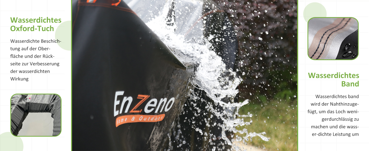 Захисний чохол для садовой меблів Enzeno L-подібної форми, водовідштовхуючий та вітростійкий, 255x255x87 см