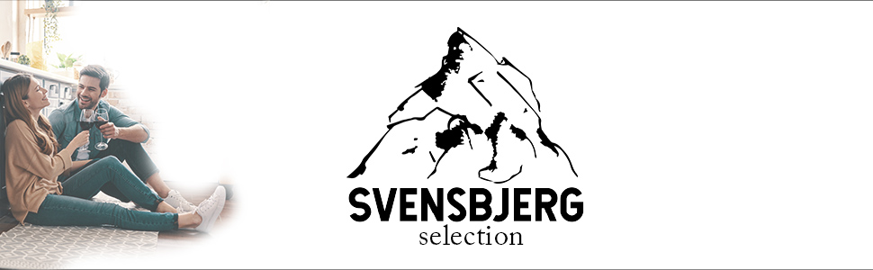 Набір кухонних ножів SVENSBJERG з бруском: 5 професійних ножів з нержавіючої сталі, сучасний дизайн, бамбуковий бруск