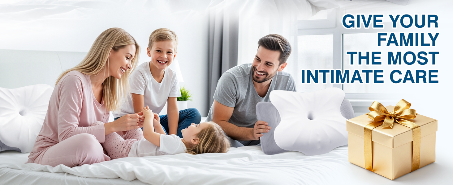 Ортопедична подушка для шиї з піни Memory Foam біла - для сну та зняття болю у шиї та спині