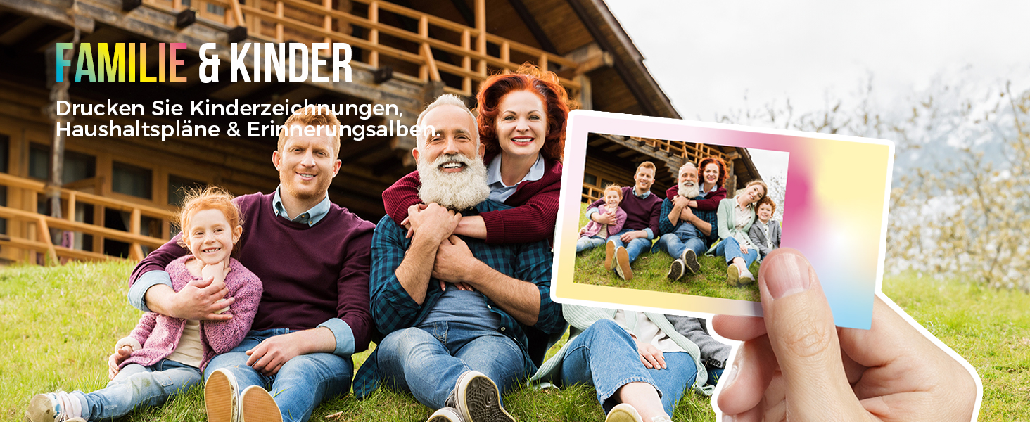 Портативний міні-принтер Nelko PP01 для фотографій з телефону. 20 листів паперу, принтер-наклейка, для iOS & Android, білий