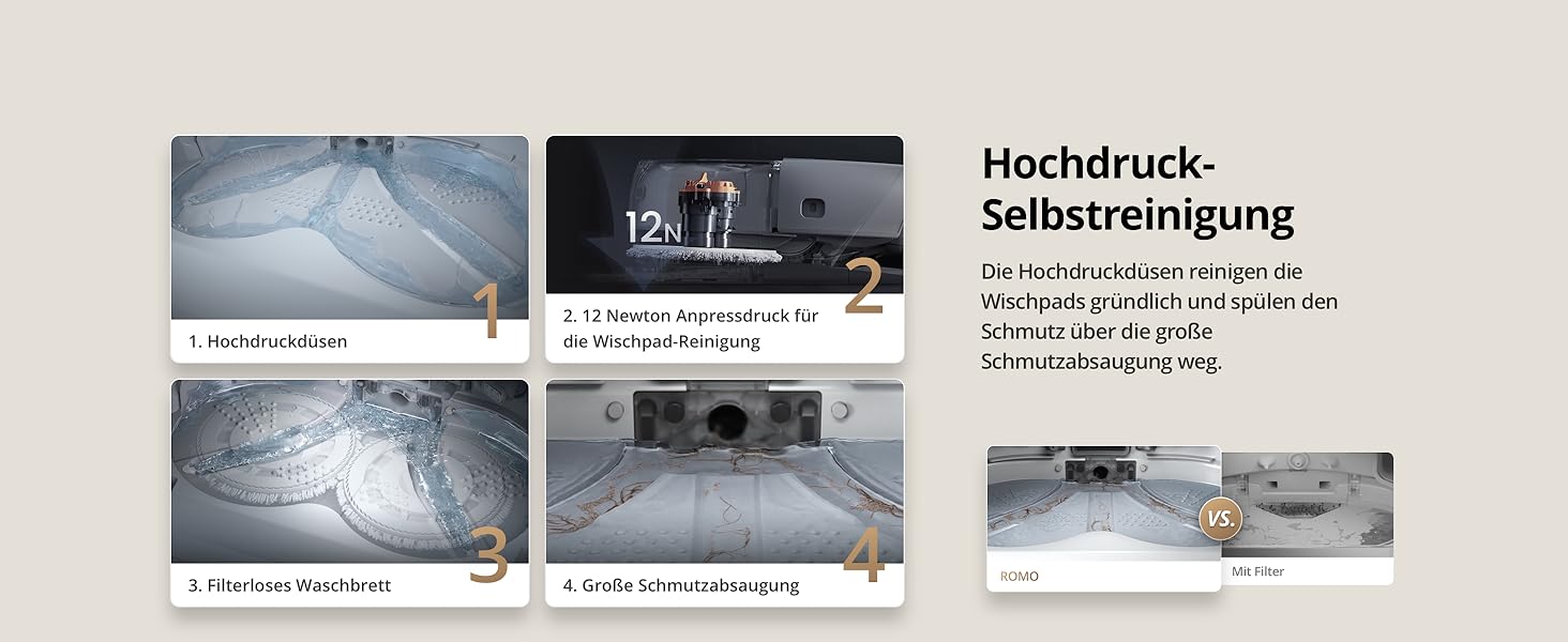 Робот-пилосос DJI Robo S з функцією миття підлоги, 25 000 Па потужність всмоктування, розпізнавання перешкод рівня дрона, два роботизовані руки, 200 днів без обслуговування, автоматичне очищення та сушіння моп-насадки DJI Robo S (версія з баком для води)