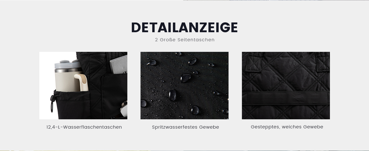 LOVEVOOK Сумка-шоппер для жінок, велика, робоча сумка, торбинка-шоппер, сумка для ноутбука 15,6/17,3 дюйма, сумка для навчання, офісна сумка, сумка для роботи, універсальна чорна сумка LOVEVOOK