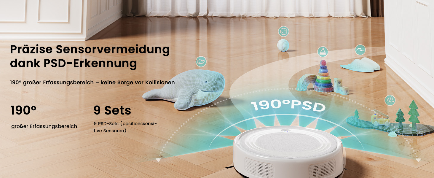 Робот-пилосос LEFANT M310 Ultra: потужність 6000Pa, функція миття, лазерна навігація ToF, уникнення перешкод, керування через додаток та Alexa, захист від заплутування шерсті тварин, для килимів, білий