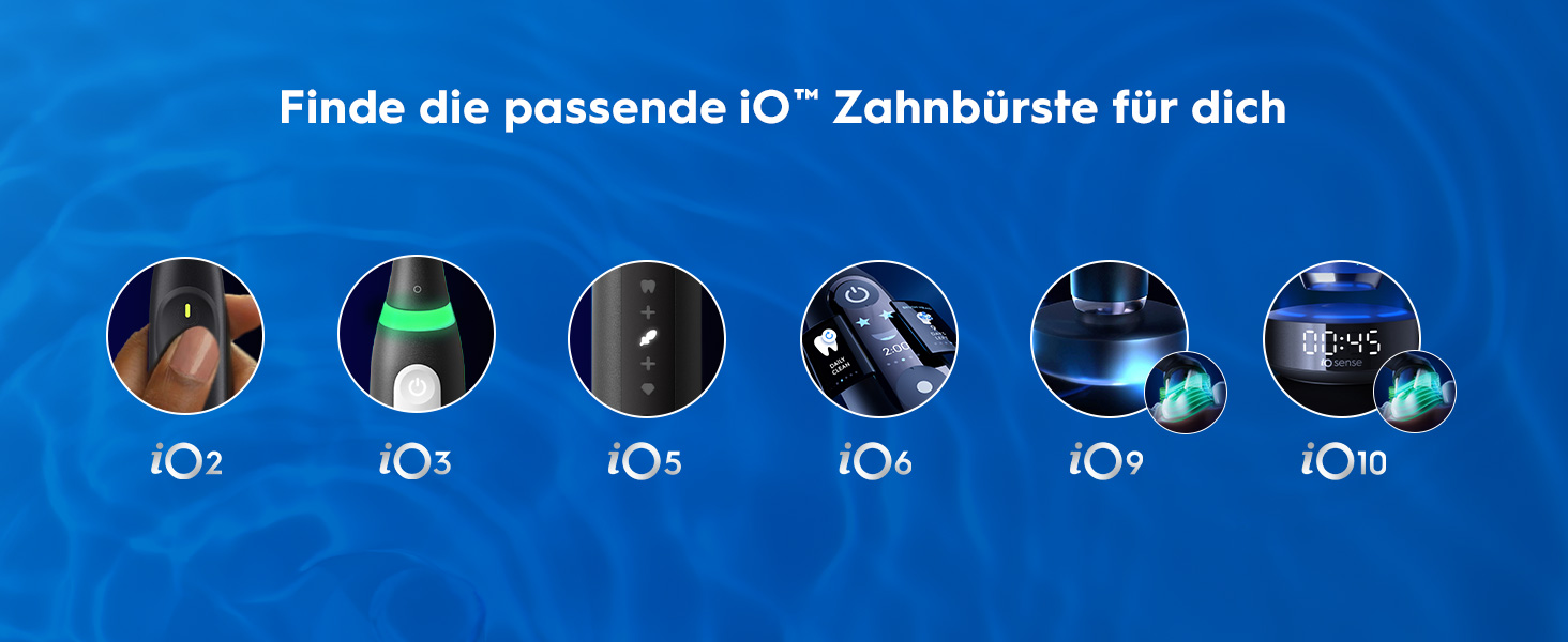 Електрична зубна щітка Oral-B iO Series 3, світло-блакитна (Ice Blue), 1 щітка + 3 смінні насадки