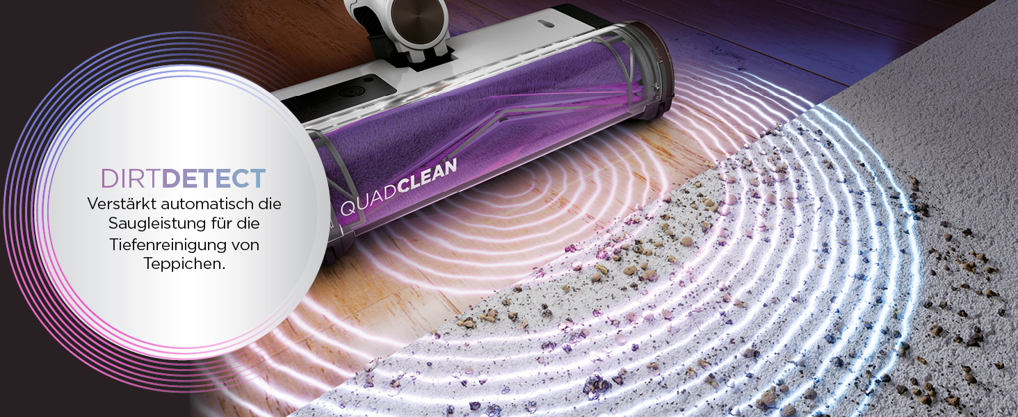 Shark акумуляторний пилосос Clean & Empty з базою самостійного очищення, до 40 хв роботи, бездротовий, для шерсті тварин, килимів та твердих підлог, з LED-підсвічуванням, тихий, білий/блакитний, BU3521EU