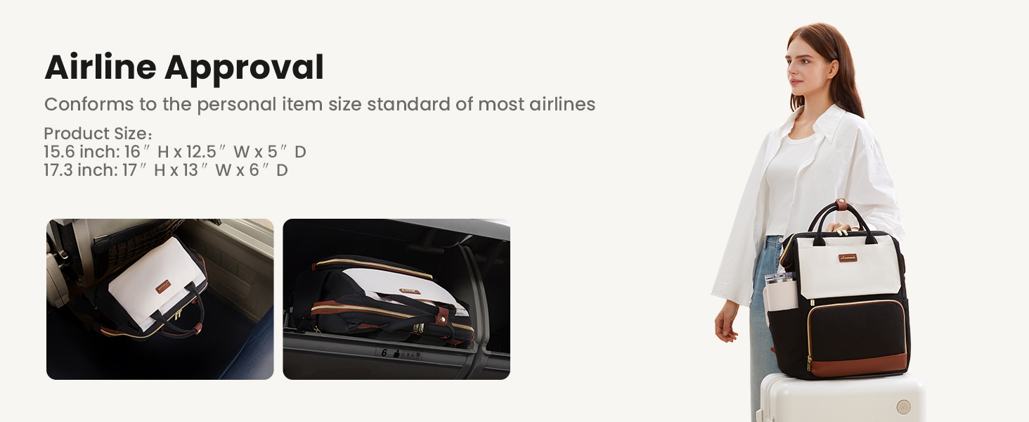 LOVEVOOK Рюкзак для жінок 15.6 дюймів, рюкзак для школи, підлітки, велика кишеня для пляшки, елегантний рюкзак для подорожей, сумка для навчання, універсальна шкільна сумка, водонепроникний рюкзак для роботи, подорожей, навчання, 15.6 дюймів, бежевий, чорний, коричневий