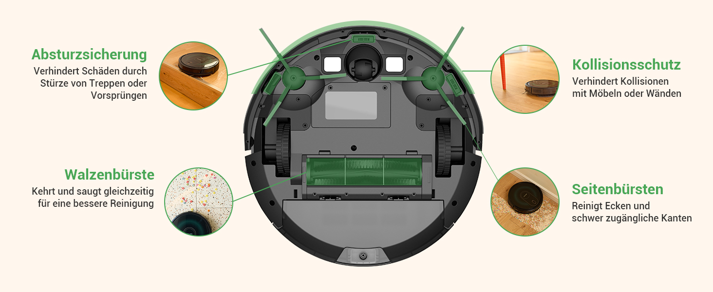 Робот-пилосос Vactidy Nimble T8 2-в-1 з функцією миття, 3000Pa, 120 хвилин роботи, сумісний з Alexa, App, Siri, для видалення шерсті тварин, чорний
