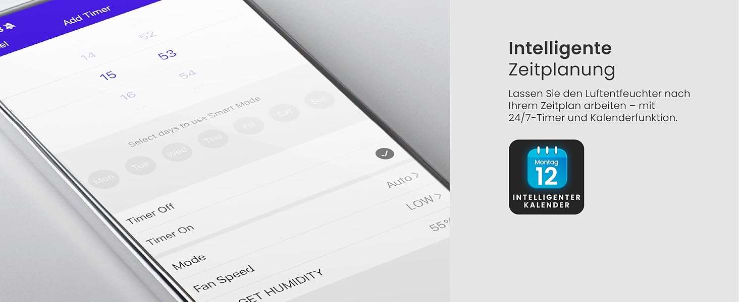 Про Breeze - Вологопоглинач повітря 25л/добу, 30 м², 4 режими, Wi-Fi, таймер, сушка білизни, захист від вологи та плісняви