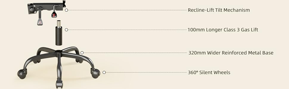 Крісло геймінгове Ferghana з підголівником та підставкою для ніг, сталево-синій колір. Зручне крісло для геймерів та офісу.