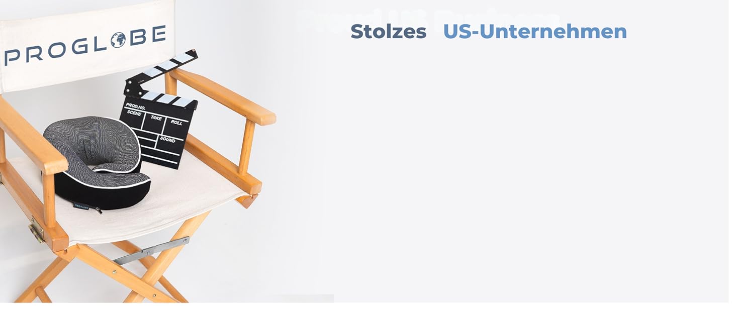 Подушка для подорожей Proglobe з Memory Foam, ортопедична, сіра. З маскою для сну та чохлом.