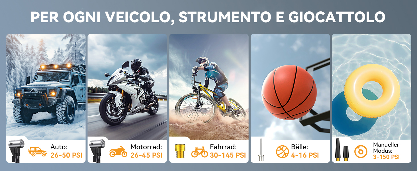 Портативний пусковий пристрій 8000A з повітряним компресором 160 PSI для бензинових та дизельних двигунів (до 10л), з дисплеєм та аварійною світлодіодною лампою