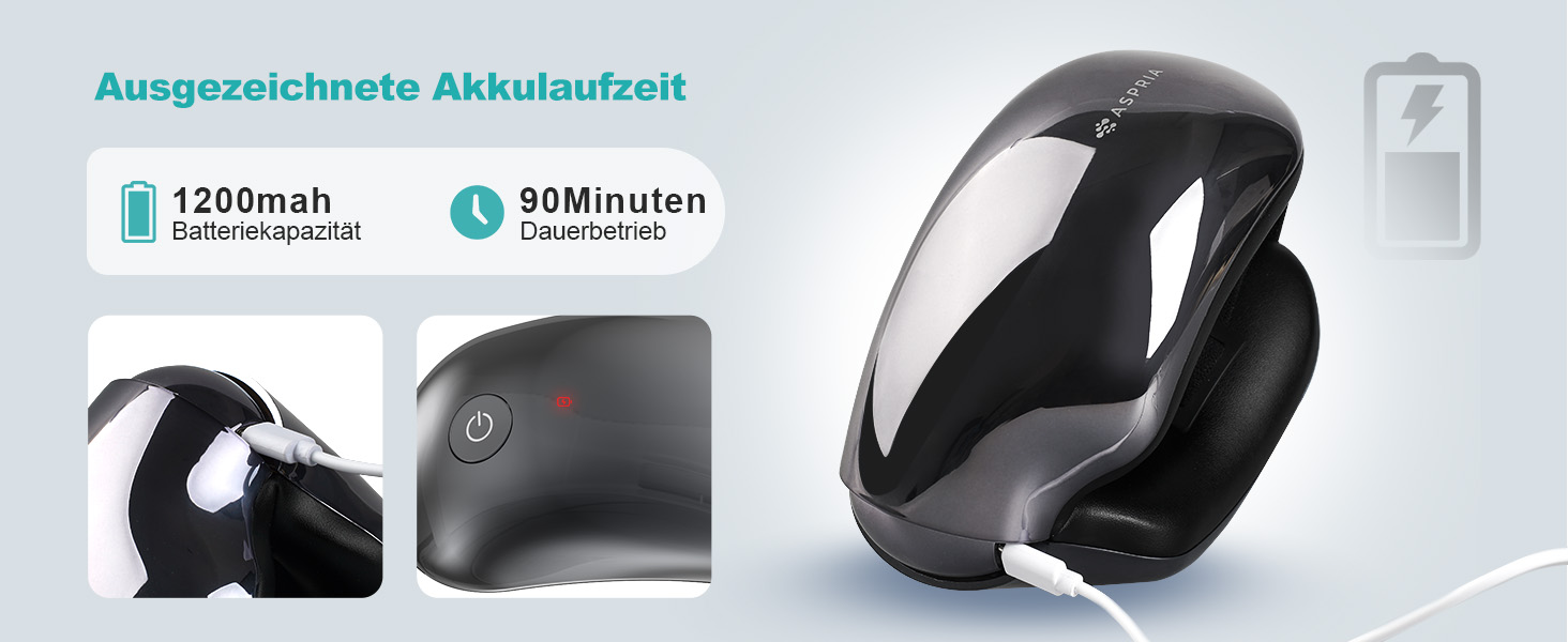 Масажер для очей Aspria® Eyecloud Vision з підігрівом та Bluetooth, видимий дизайн, масаж повітрям, розслаблення очей для втомлених/сухих очей, подарунок для жінок, чоловіків, друзів та сім'ї