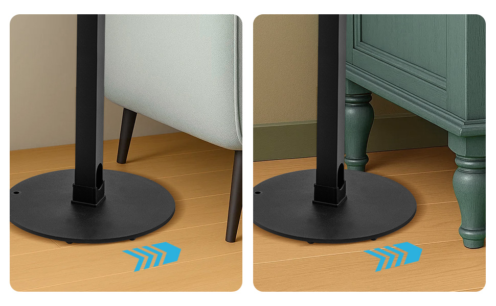 Підставка для акустики Dhouse, регульована висота, універсальна, поворотна на 360°, чорна (1 шт.)