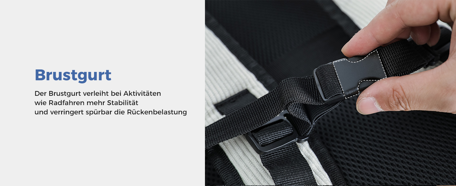 Водонепроникний рюкзак для ноутбука Rolltop 18-25Л, бежевий (30x13x48 см)