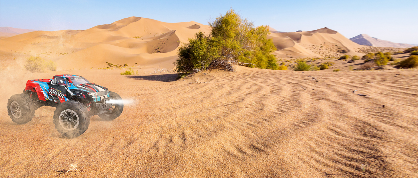 RC Автомобіль YONCHER 18101 1:18 4WD, 40 км/год, для дітей та дорослих, позашляховик, монстр-трак, 2 акумулятори, 70+ хв роботи