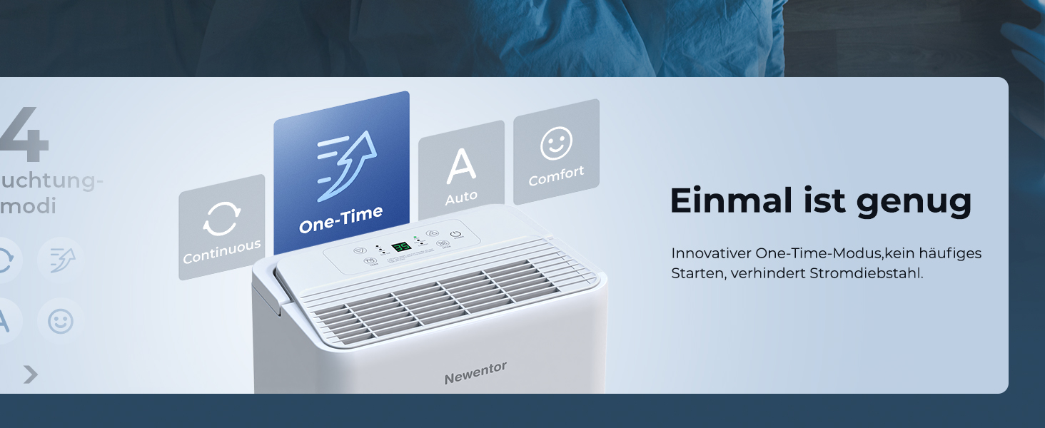 Електричний осушувач повітря Newentor 12L для підвалу, 35dB, з гофрованим шлангом 1м, для приміщень до 25м², 10 років гарантії, фільтр, таймер, 12л/день