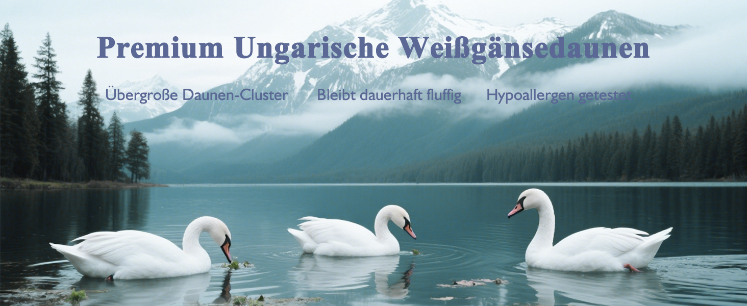 Пухова ковдра APSMILE 200x200 см з натурального пуху та пера, біо-бавовна, для алергіків, сертифікат Ökotex, RDS, середньої теплоти, біла, цілорічна